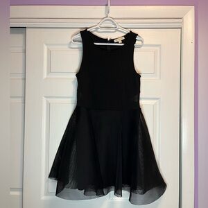 Nicki Minaj black mesh cocktail dress